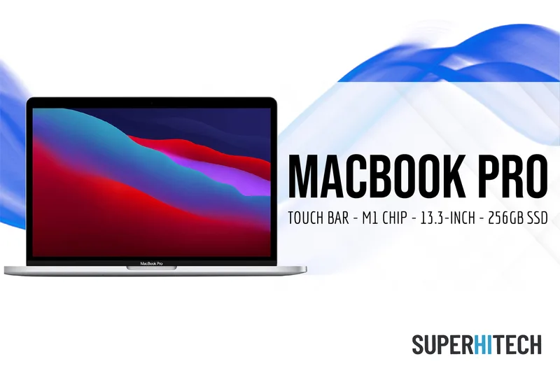 Apple 13.3-inch MacBook Pro Touch Bar, M1 Chip with 8-Core CPU and 8-Core  GPU, 8GB RAM, 256GB SSD – SuperHiTech